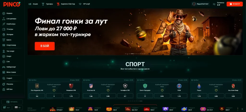 Популярные виды спорта в Pinko KZ